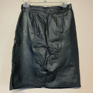 Winlit Genuine Leather Skirt